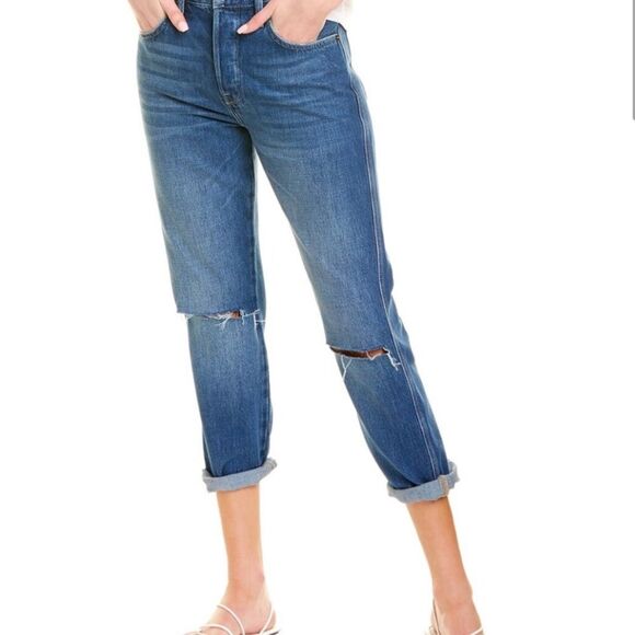 FRAME Denim Le Original Kessler Rips High rise Str sz 28 - Picture 1 of 13